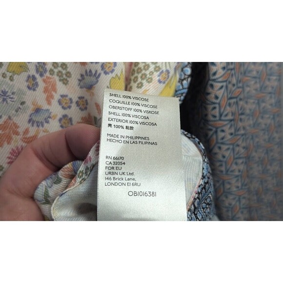 Maeve Multicolor Patchwork Button Down Shirt - Picture 5 of 6